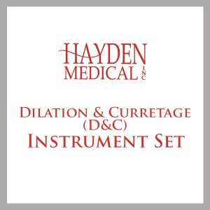 Dilation & Curretage (D&C) Instrument Set