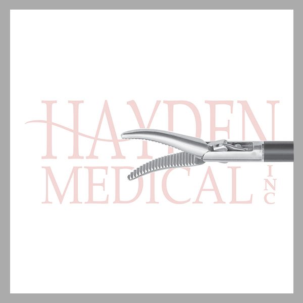 HE13-1318 Maryland Laparoscopic Dissector, 20mm long slightly curved tapered serrated jaws