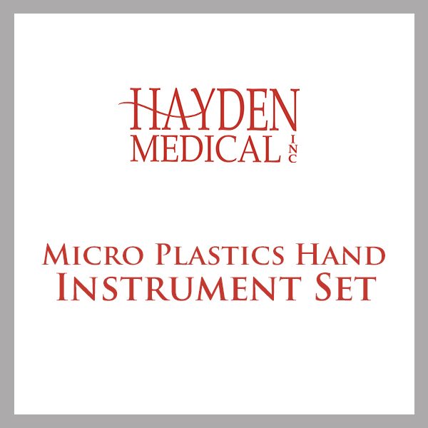 Micro Plastics Hand Instrument Tray