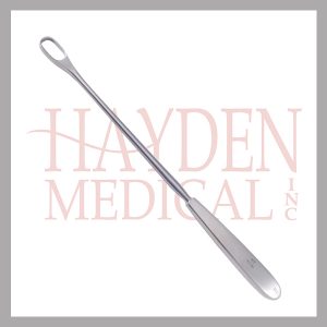 Evans Uterine Curette 11" (27.5cm), size 3 (10mm), sharp, rigid shaft