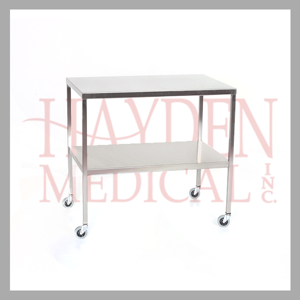 Stainless Steel Instrument Table & Back Table with Shelf hcm501