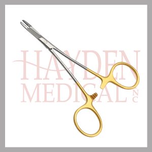 520-913 Olsen-Hegar Needle Holder w Scissors 4-34 (11.9cm), smooth jaws, tungsten carbide