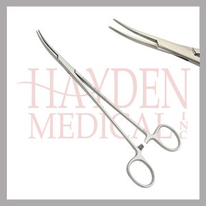 140-227 Schnidt Hemostatic Forceps 7-1/2" (18.8cm), slight curve, closed rings